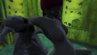 I get Pregnant from a Monster. Zombie Fucks a chick Rough |