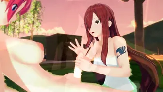 Futa - Fairy Tail - Sherria Blendy x Erza Scarlet - Cartoon