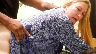 Grandma Gets Creampied After Sucking Off Cock