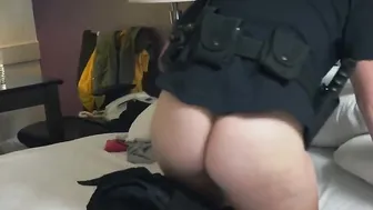 Big Booty female domination cops rides ebony suspects dick