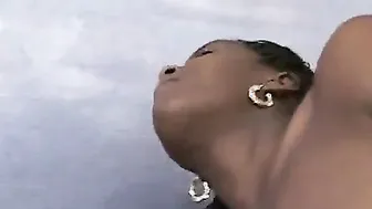 Turned On Haitian bimbos loves both holes plugged