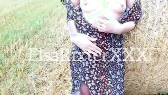 My long outdoor flashing masturbation on field ElsaRixterXXX