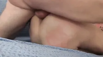 Slim Old Natasha Kee Riding a Gigantic Penis Completely Dry