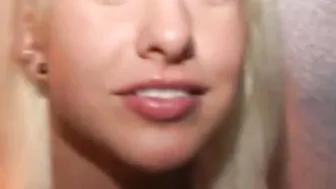 Slim whore fucks into the bar inside outdoor with her bfs friend lifts up her skirt and fucks
