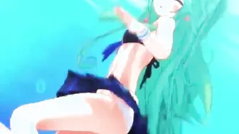 【MMD R-teen SEX DANCE】HOT BIMBOS DANCING WITH DESIRE OF HER HUGE FUCKホットダンス[MMD R-18]