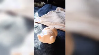 BBW squirts all over her lingerie