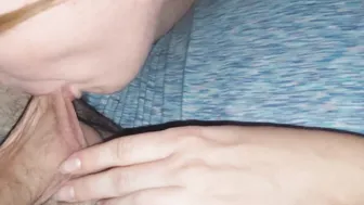Slutty Fiance Deepthroats Penis Blows on my Nuts