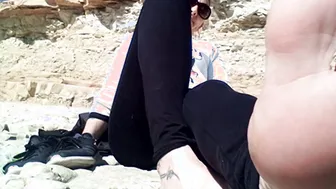 My bare foot public  Enjoy it