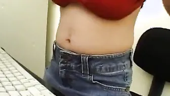 Adorable Cutie eat cum after a sex toy plowed