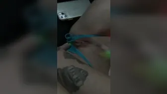 Having Fun with my vagina while my step dude films