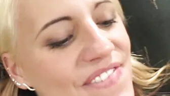 Jacky Joy getting a Mouth and Cunt Grind from a big black cock