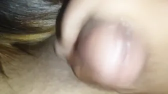 I Have Monthly Period But my Friend is babe so I make him Cum.
