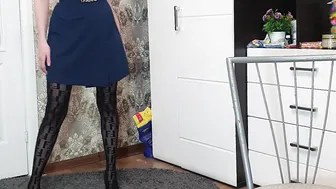 Try on haul stockings without lingerie