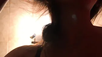 Stuck her tongue into my gfs butt and jerked off a cock