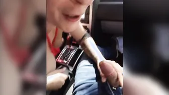 Big Titted Mom Blows Her Bf Inside The Vehicle