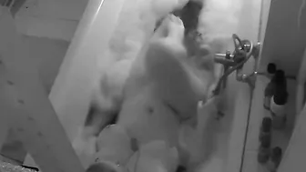 Secret webcam of fiance inside the bath tub