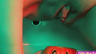 Pee inside the pumpkin on halloween