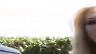 Blonde bimbo want interracial sex with the big black cock