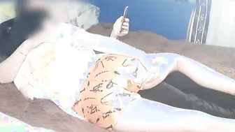 stepsister lying next to it was aroused and wanted to