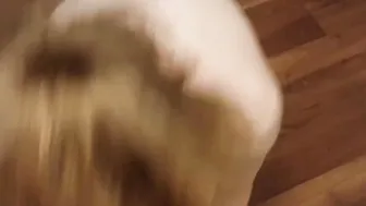 Adorable point of view facial for amateur ginger ex-wife bj
