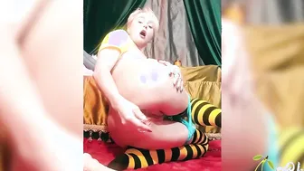 Bae Blonde Passionate Play Booty Hole Sex Toy before Bedtime - Private