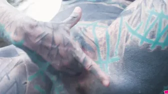 Inked ANUSKATZZ getting BOOTY BANGED into outdoor / outside gape ANAL - Emo - Gothic