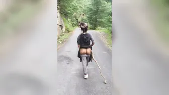 Outdoors showing off blow job anal. compilation (few public short vids)