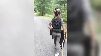 Outdoors showing off blow job anal. compilation (few public short vids)