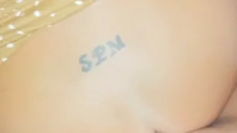 Said she doesnt like anal but her twat is wet leaking down her leg when flipped over