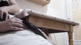 Stepmom Caught Me With Stepsister Inside The Kitchen