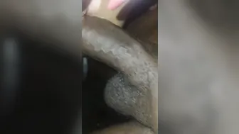 Hispanic plays with rose vibrator while doing anal