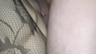 Mom takes deep messy cummed into voluptuous soak snatch close up ASMR