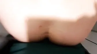 Outdoors restroom banged. Real quick female orgasm.