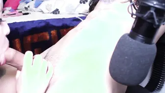 She blows it until he has an ASMR erection