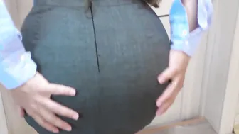 Vulgar Secretary Fellatio Gigantic Cock Boss inside the Office