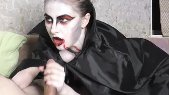 Vampire Passionate Oral Sex and Doggy Style Fucking - Creampie