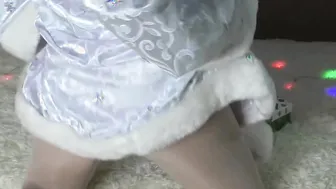 Sweet Snow-Maiden Blows Gigantic Cock and Rough Fucks to Cum on Booty
