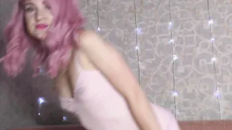 Pink Haired Hot Deeply Gigantic Penis Before Cum inside Mouth