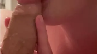PAWG babysitter throws it back and offer a sloppy oral cream pie deep throat