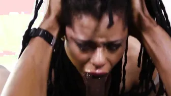 Throated african bombshell wam