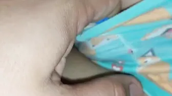 StepSister getting inside bed inside short shorts wants to be