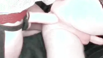 Anal fake-dick nailed
