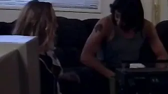 Hunk getting to suck on a sorority girls tight twat