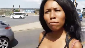 Nubian Street Bombshells Huge Melons Getting Noticed By African Hung