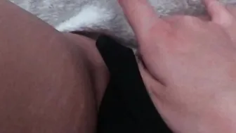 I grope my bushy twat to orgasm