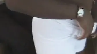 Ron Jeremy fucks tight african booty at home