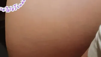 Puppy bent down into a beautiful position to please her