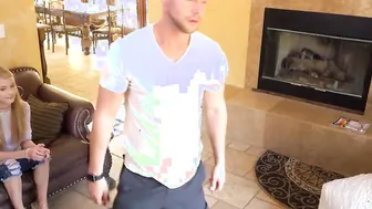 SPYFAM Step Sister Ejaculates Rough On Lucky Step Guy Cock