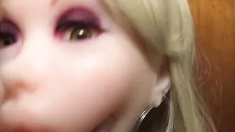 Fuck my anime sex doll toy fuck cum on her cute face