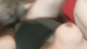 Hoe wifey gets fuck by the 19 year old y/o pizza dude and throaght nailed by me